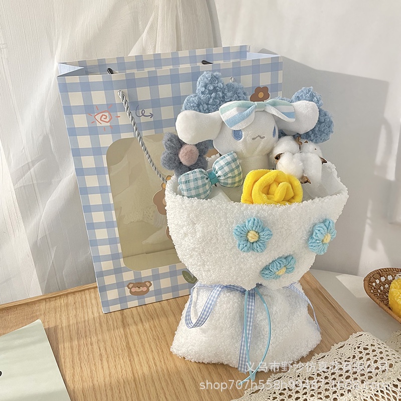 Buket Boneka Kartun cinnamoroll stuffed bear flower Hadiah Ulang Tahun Hari Valentine