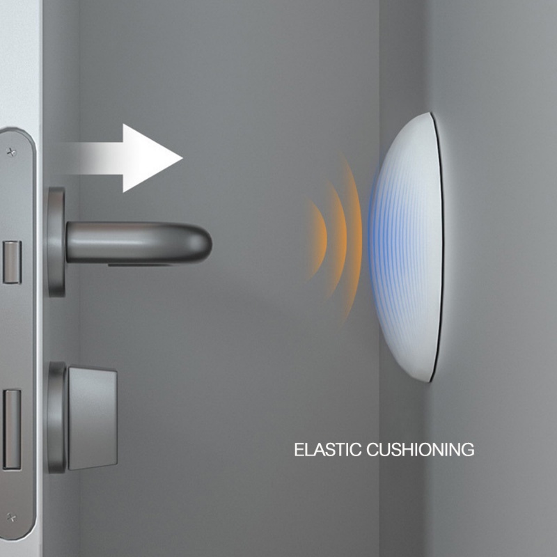 Gaya Nordic Silikon Perekat Diri Anti-Tabrakan Pad Dinding Pintu Belakang Penyangga Bisu Menebal Tabrak Tikar Dapur Kamar Mandi Doorknob Peredam Gadget