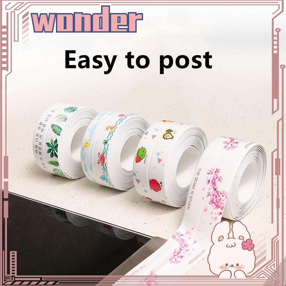 Wonder Sealing Strip Mushroom proof Dapur Waterproof Corner Line Stiker Perekat Diri Strip Tahan Air