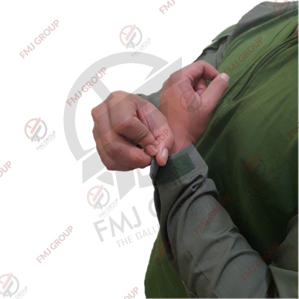 Kaos BDU Tactical Lengan Panjang / Combat Shirt Kaos Tactical Hijau Olive