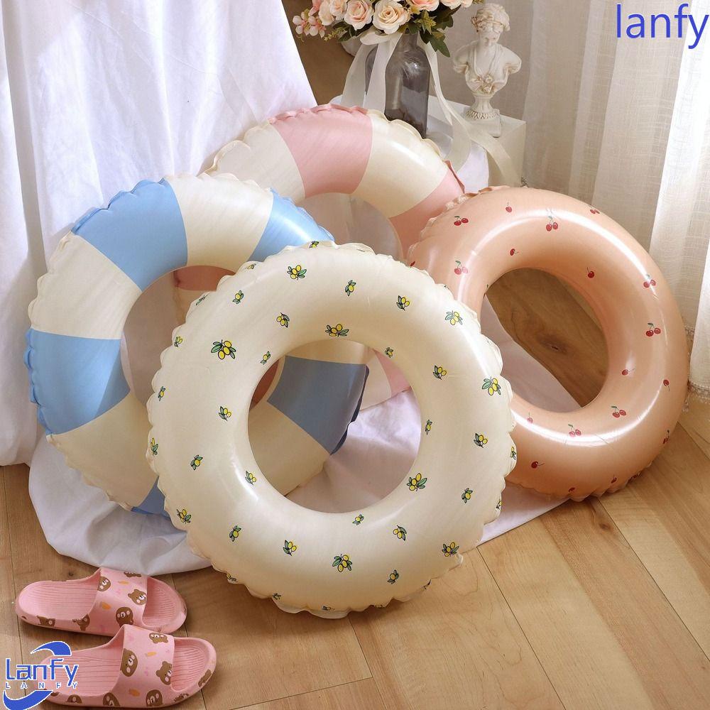 Lanfy Anak-Anak Cincin Renang Tiup Trendi Lucu Pantai Cherry Musim Panas Loquat Bayi Aksesori Kolam