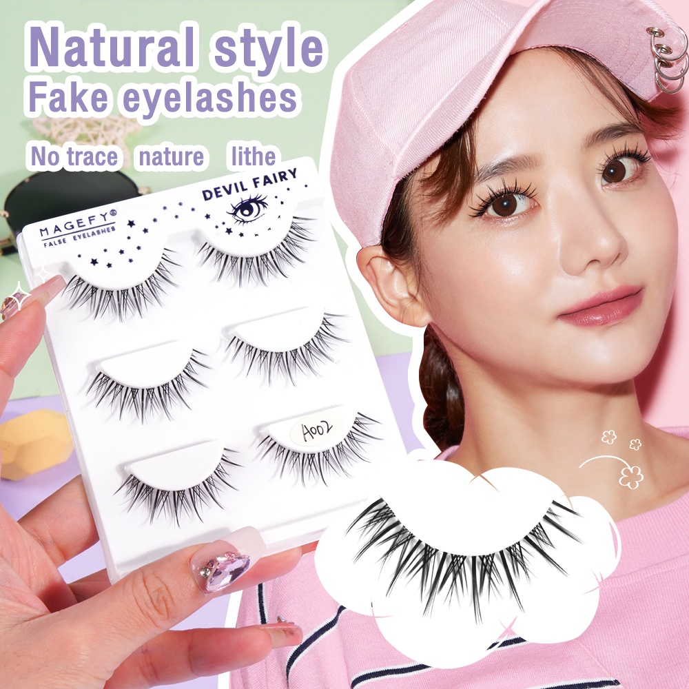 MAANGE Bulu Mata Eyelash Eyelash Extension Bulu Mata 3D Lem Bulu Mata 7378