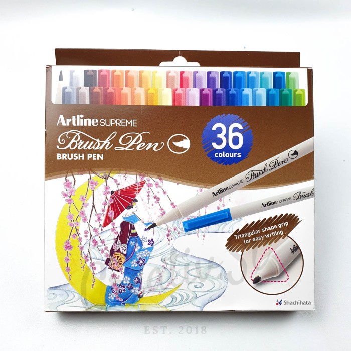 

Artline Supreme Brush Pen 12 warna 24 warna 36 warna Set EPFS-F - 12 Warna