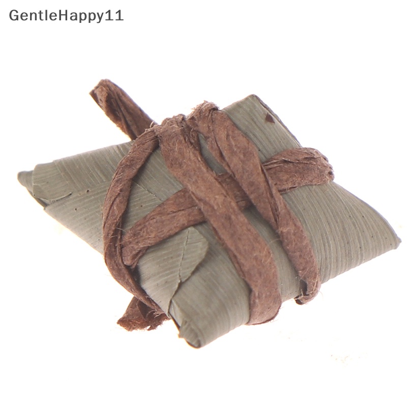 Gentlehappy 2Pcs 1: 12rumah Boneka Miniatur Tradisional China Nasi-pudding model zongzi id