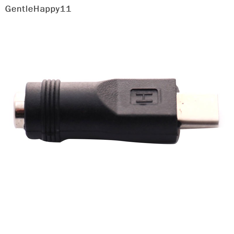 Gentlehappy Konverter Adaptor Listrik DC 5.5x2.1mm Female Jack to USB Tipe C Male Connector id