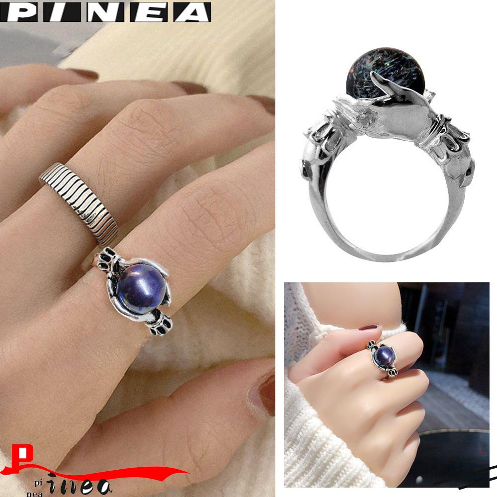Cincin Jari Nanas Jari Fashion Pernikahan Stainless Steel Memegang Permata