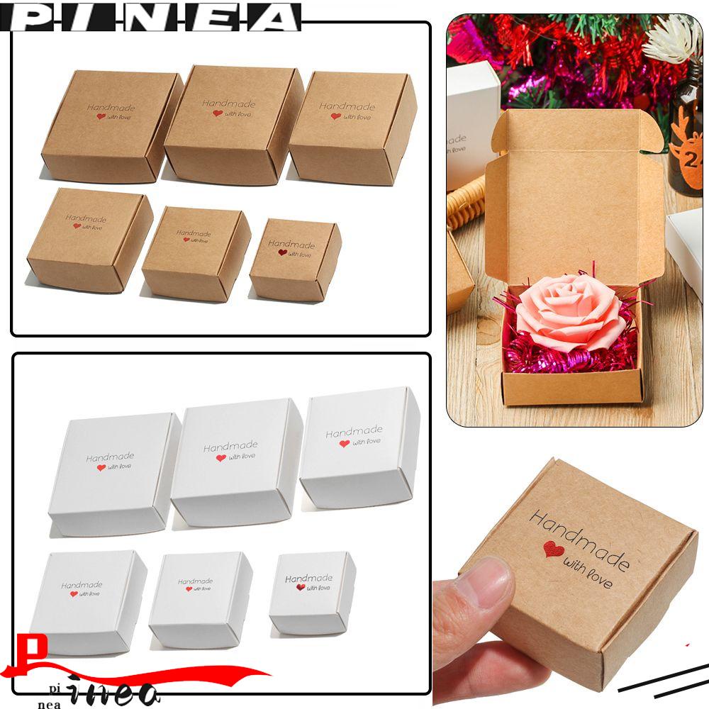 Nanas 10PCS Handmade with Love Multi Size Pembungkus Kado DIY Craft Karton Paket