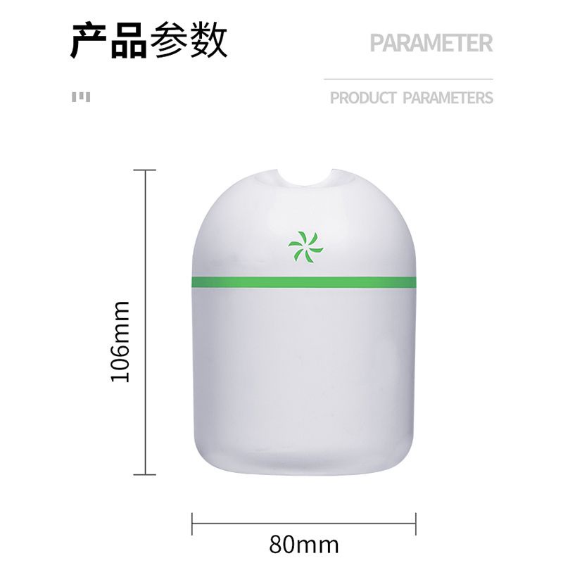 Humidifier 250ML Pengharum Pewangi Ruangan Essential Oil Diffuser Aroma Terapi Pengharum Ruangan Air Humidifier Aroma Essential Oil Diffuser Ultrasonik Usb 250ml Dengan Lampu Malam Led Untuk Rumah Mobil