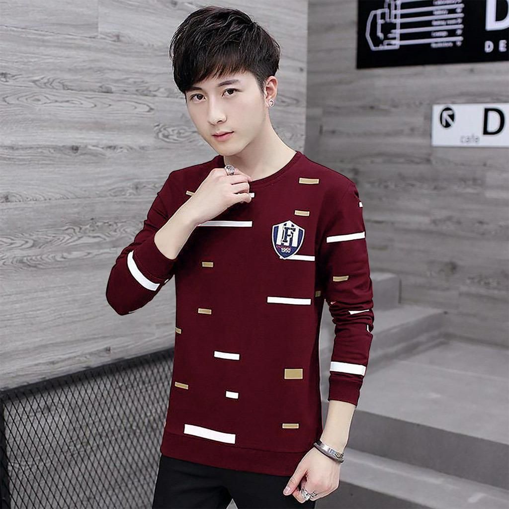 Bayar Di tempat/ BS//COD//BAJU KAOS FABIO T-SHIRT//TANGAN PANJANG FASHION PRIA// GOOD QUALITY