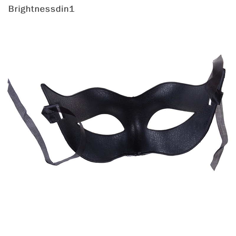 [Brightnessdin1] Mens Masquerade Bola Topeng Ventian Kostum Pesta Topeng Mata Gaun Mewah Butik