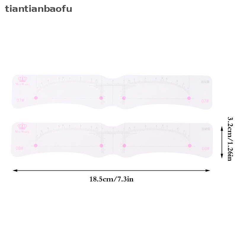 [tiantianbaofu] 12 Pcs Portabel Satu Langkah Stempel Alis Membentuk Kit Definer Alis Alat Makeup Butik