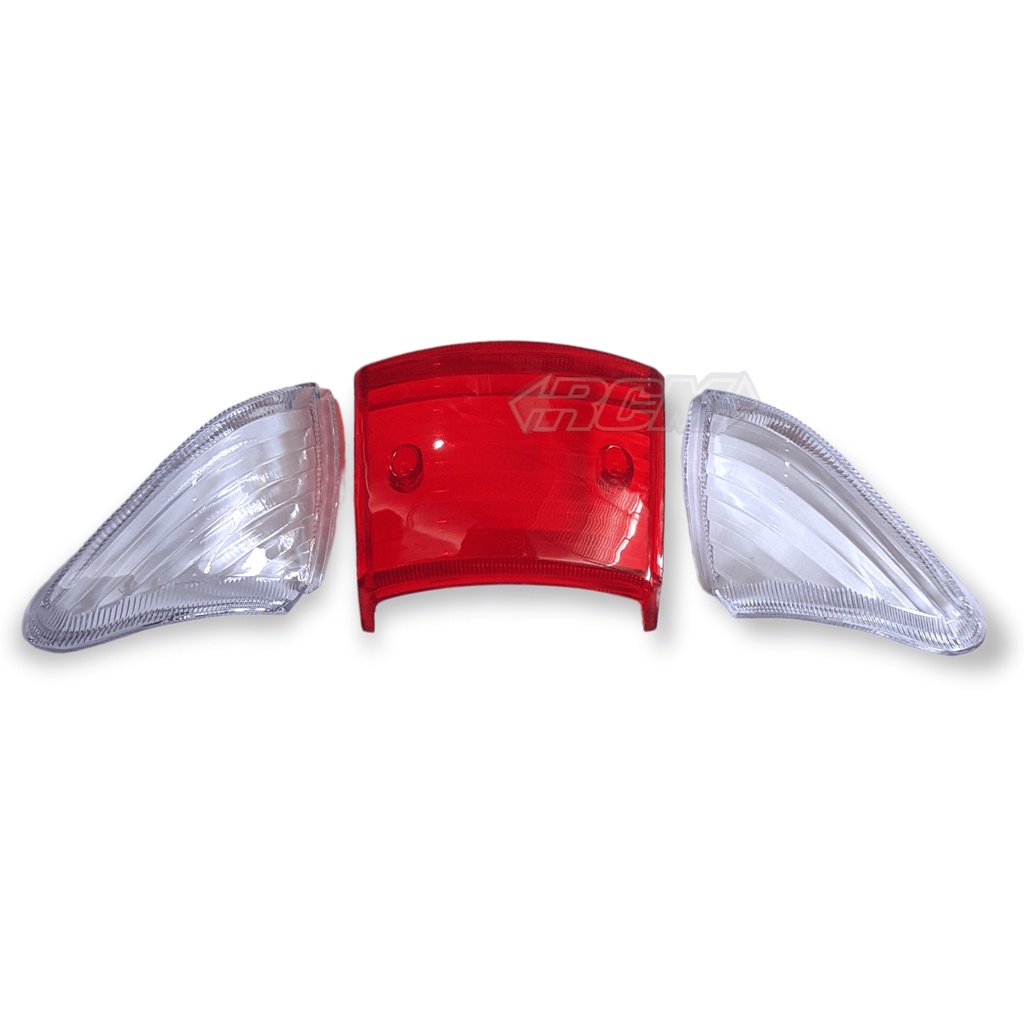 MIKA KACA LENSA STOP LAMP N SEN SEIN RITING RETING BELAKANG HONDA SUPRA X SUPRAX LAMA OLD MERAH KUNING YELLOW RED BENING PUTIH CLEAR MERAH RED BEST QUALITY BAHAN TEBAL JAMINAN KUALITAS