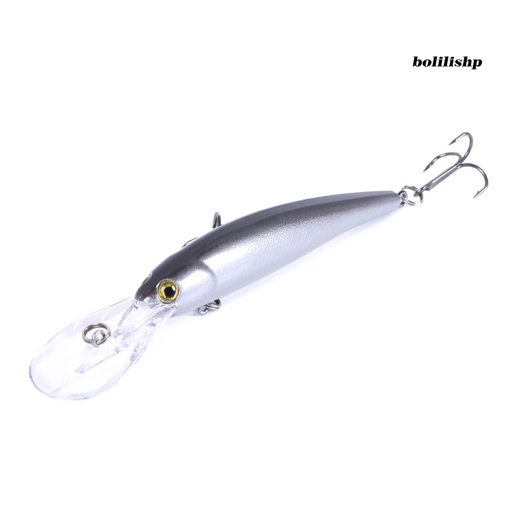 Bo-12.5cm/11g Umpan Umpan 3D Simulasi Fisheye Treble Hook Simulasi Menggoda Angling Tenggelam Lambat Ikan Kecil Lure Memancing Luar Ruangan