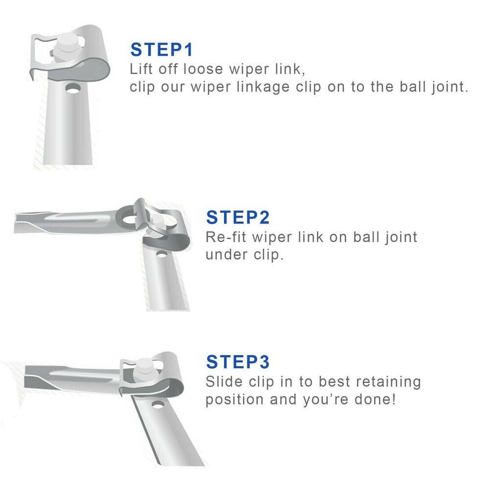 Suyo Windscreen Wiper Link Universal Car Repair Clip Auto Replacement Car Windscreen Arms Kaitan Batang Penjepit