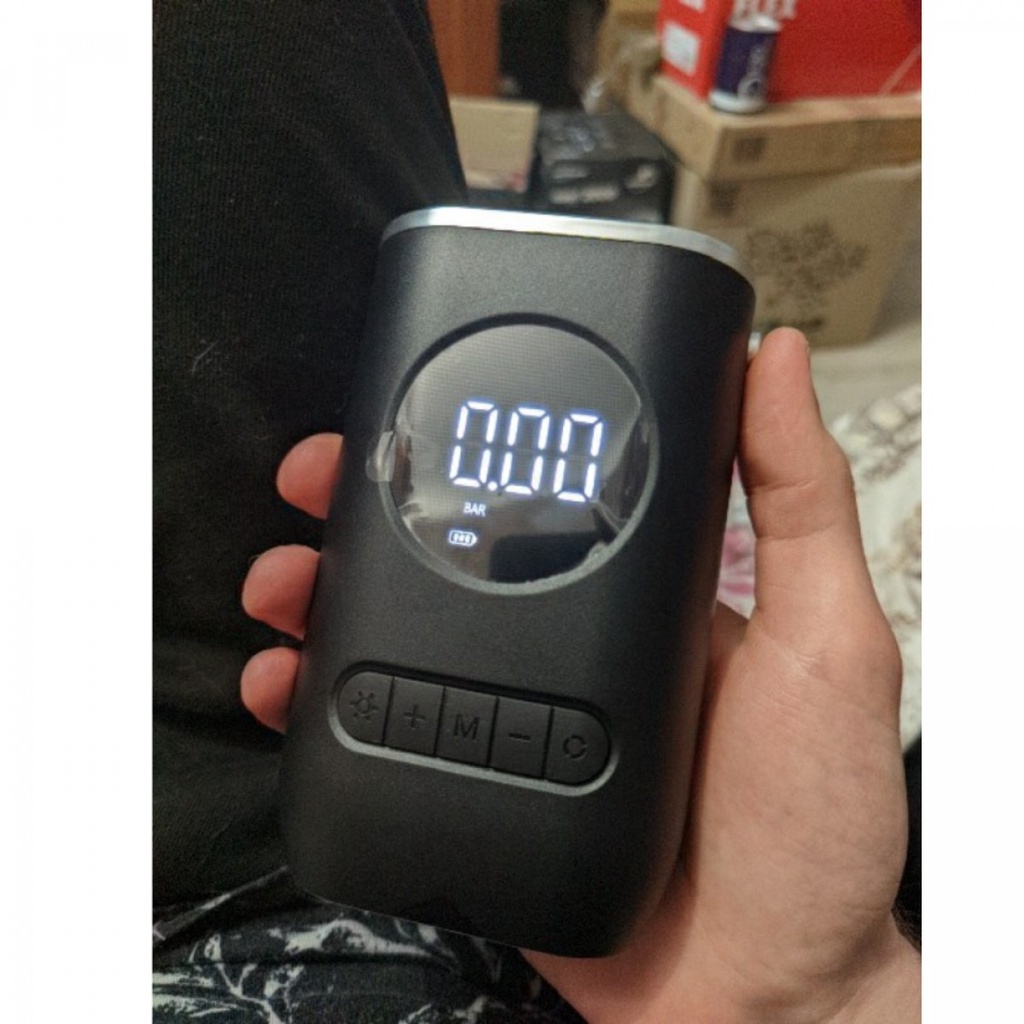 EAFC Pompa Ban Elektrik Mini Tire Inflator with LCD Display 50W 150Psi