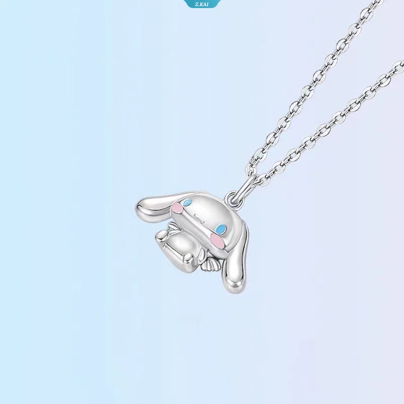 Sanrio Cinnamoroll Lem Baru Drop Cinnamoroll Liontin Kalung Gadis Niche Desain Hadiah Lucu Rantai Liontin Hadiah Natal [ZK]