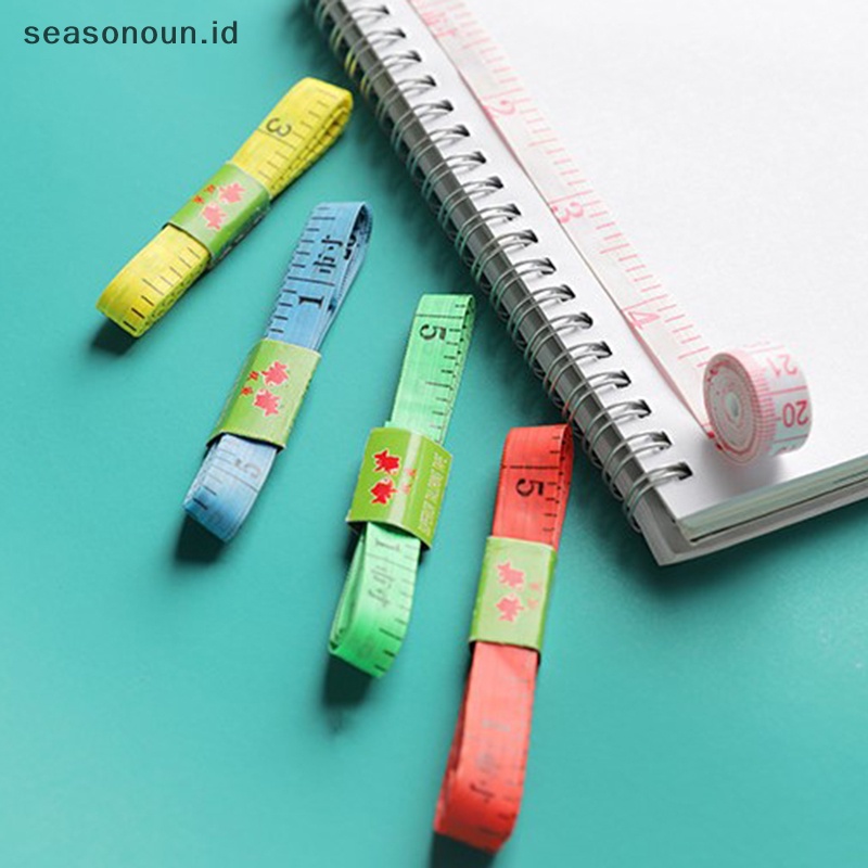 Seasonoun 1.5m Penggaris Pengukur Badan Jahit Tailor Tape Measure Mini Soft Flat Ruler.