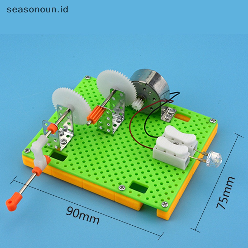 Mainan Edukasi Eksperimen Fisik Ipa Lucu Seasonoun Model Generator Engkol Tangan DIY.