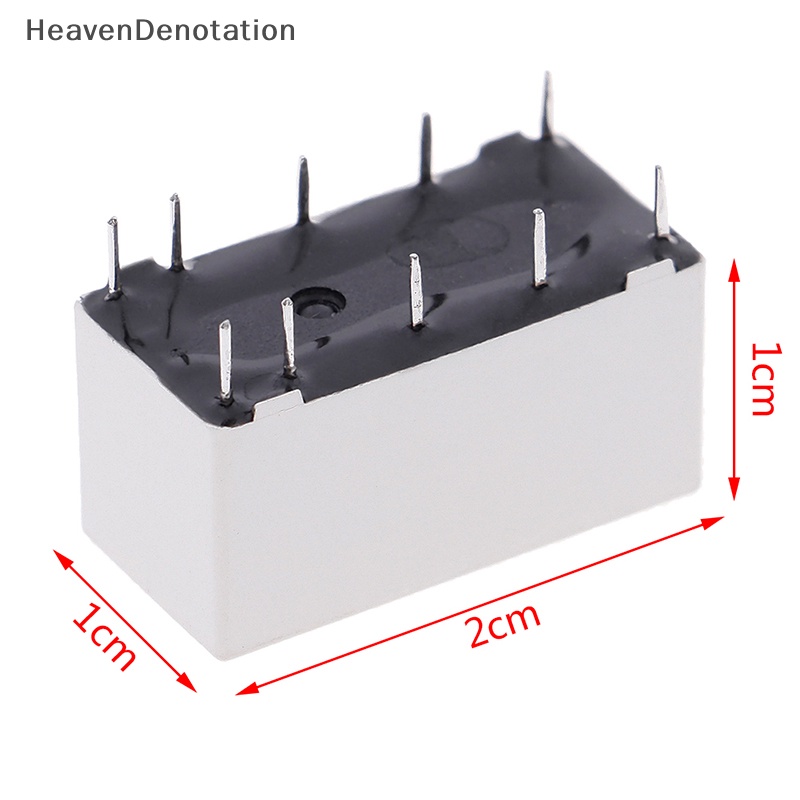 [HeavenDenotation] 5v coil bistable latching relay DPDT 30VDC 2A 1A 125VAC HFD2/005-S-L2-D realy HDV