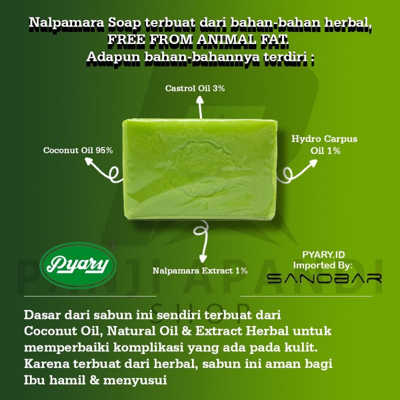 [ORIGINAL BPOM RI] SABUN ARAB SABUN PYARY NALPAMARA HERBAL SOAP TERLARIS