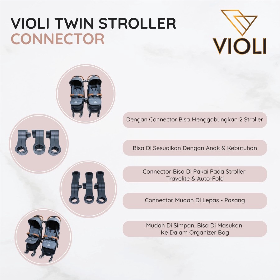 Violi - Accessories Stroller Connector 3pcs