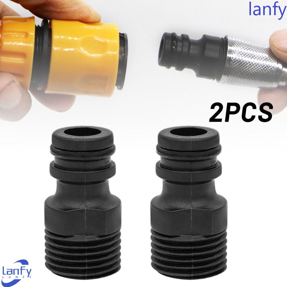 Lanfy Tap Adaptor 1per2 &quot;BSP Drat Irigasi Sistem Bagian Halaman Rumah Taman Plastik Sistem Irigasi Kebun