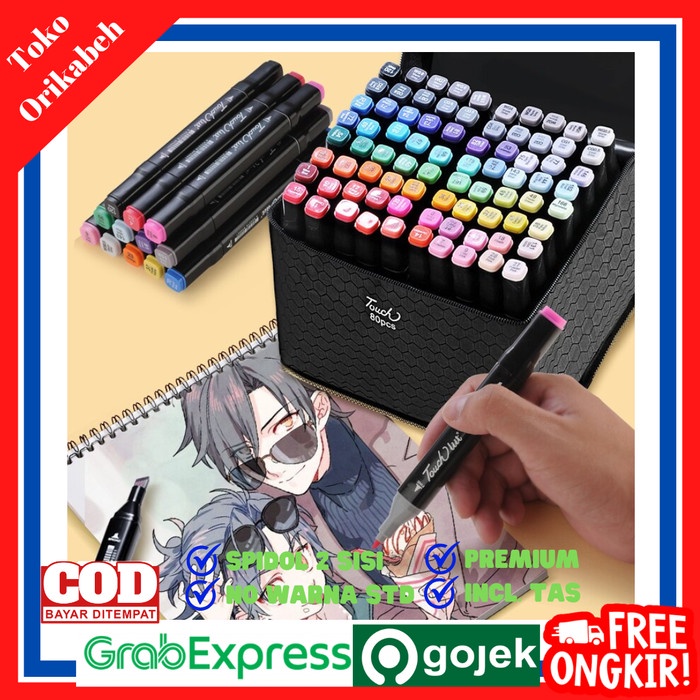 

Spidol Sepidol Gambar Lukis Aesthetic Warna Lengkap Lettering Set - 24 Warna