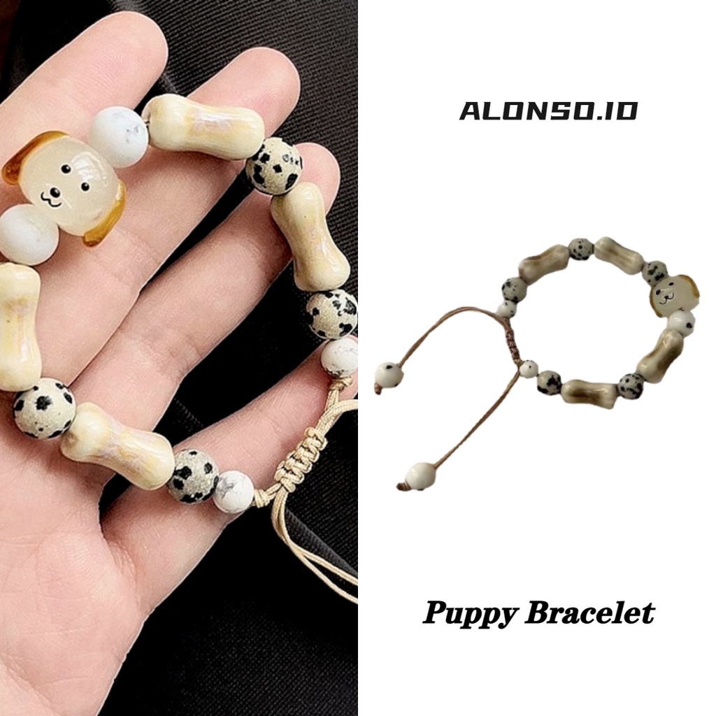 Puppy Gelang Kepribadian Versi Korea Retro Tren Fashion Perhiasan Tangan Perempuan