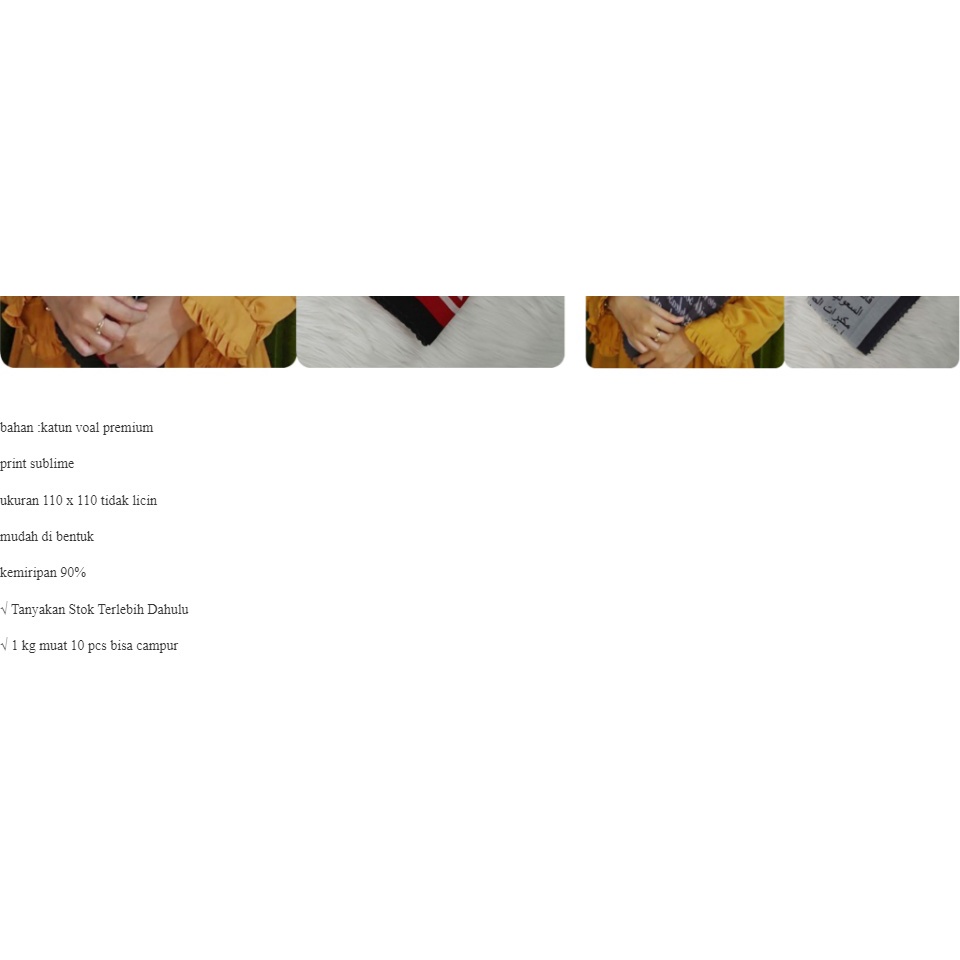 Karimake Hijab / Kerudung Segi Empat Voal Premium Printing Motif himsical Whirlpool Laser Cut 110 x 110