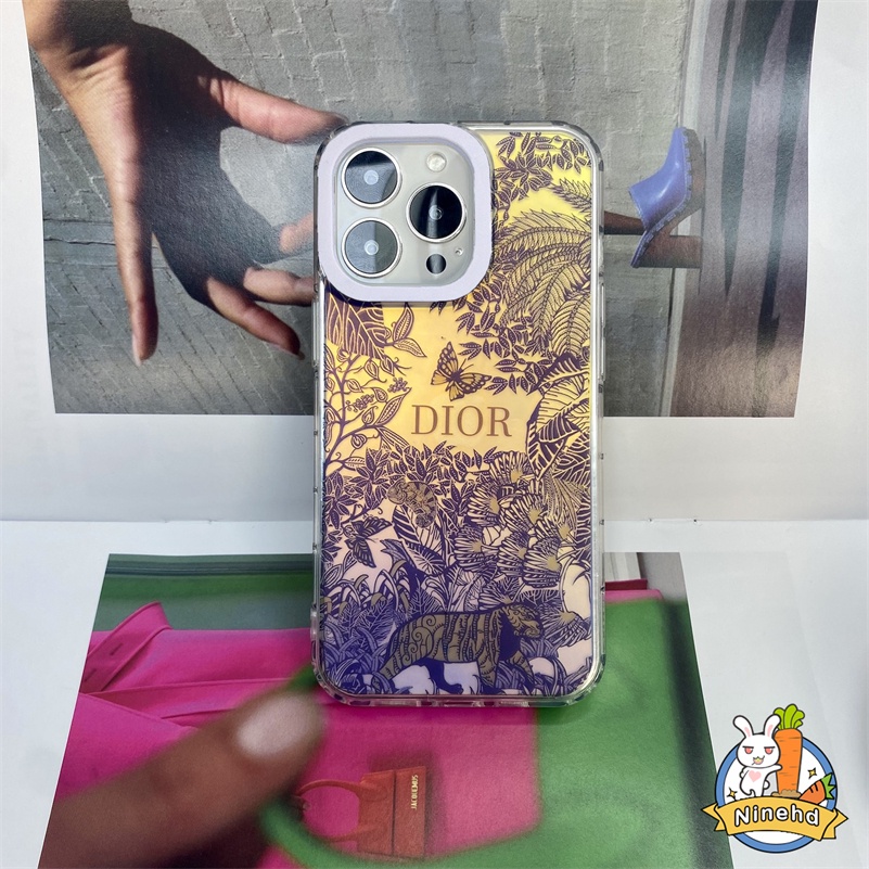 IPHONE Casing Kompatibel Untuk Iphone14 13 12 11 Pro Max X Xr Xs Max8 7 Plus SE 2020 Eropa Amerika Merek Mewah Tren Casing Ponsel Bening Shockproof Silikon Soft Cases Cover Pelindung