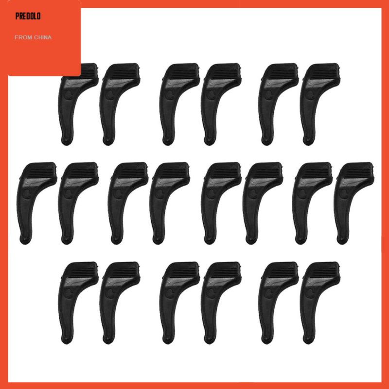 [Predolo] 10pasang Kacamata Anti Slip Ear Hook Tip Spectacles Grip Temple Holder Hitam