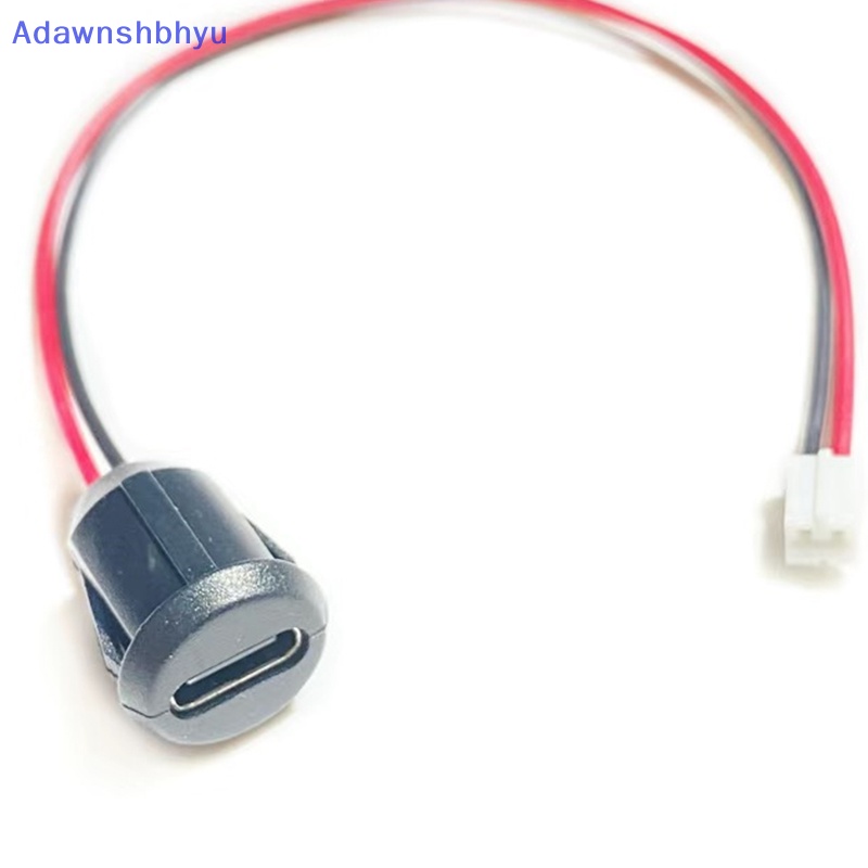 Adhyu USB-C 2Pin Plat Soket Pengisian Arus Tinggi USB Tipe C Konektor Female Anti Air ID