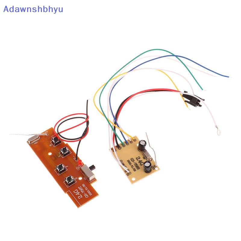 Adhyu 2.4G 4CH RC Remote Control Sirkuit PCB Papan Pemancar Dan Penerima Remote Control Mainan Antena Radio System ID