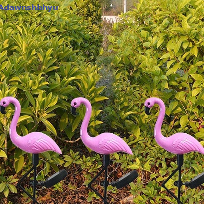 Adhyu 3lampu/Drag New Led Tenaga Surya Flamingo Rumput Taman Stake Landscape Outdoor ID