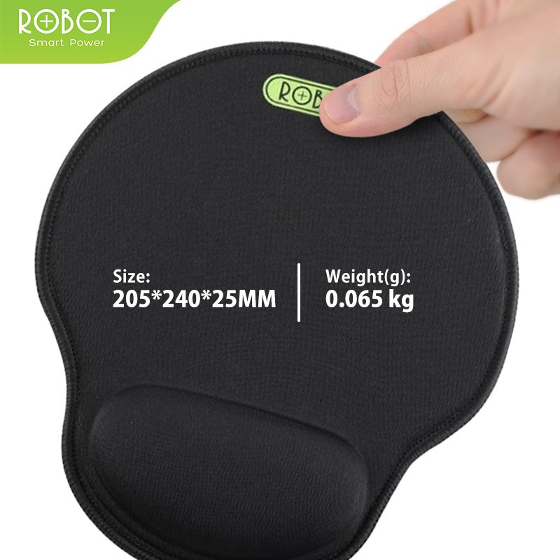 Robot RP02 with Ergonomic Wrist Rest Mousepad PC / Laptop Black NEW PACKAGE