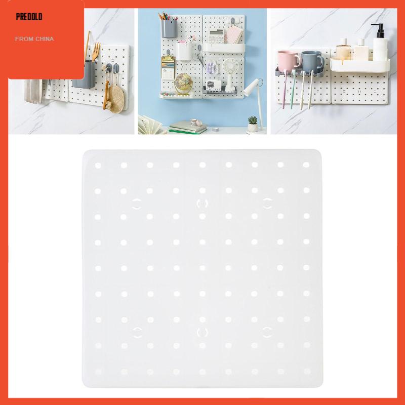 [Predolo] Pegboard Wall Panel DIY Hole Board Papan Penyimpanan Untuk Craft Room Office Entry