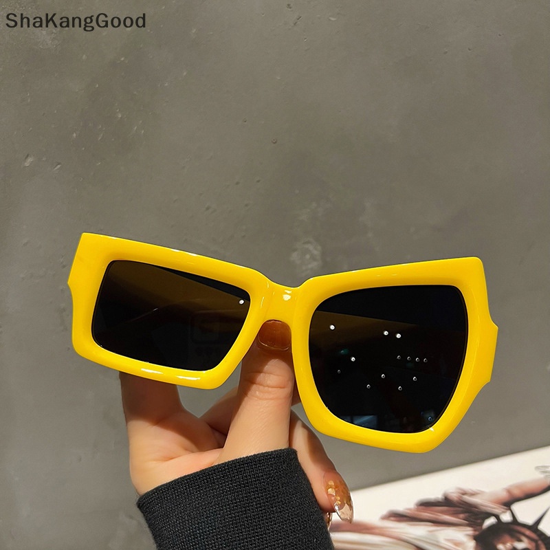 Skid Fashion Irregular Square Sunglasses Man Brand Designer Personality Kacamata Matahari SKK