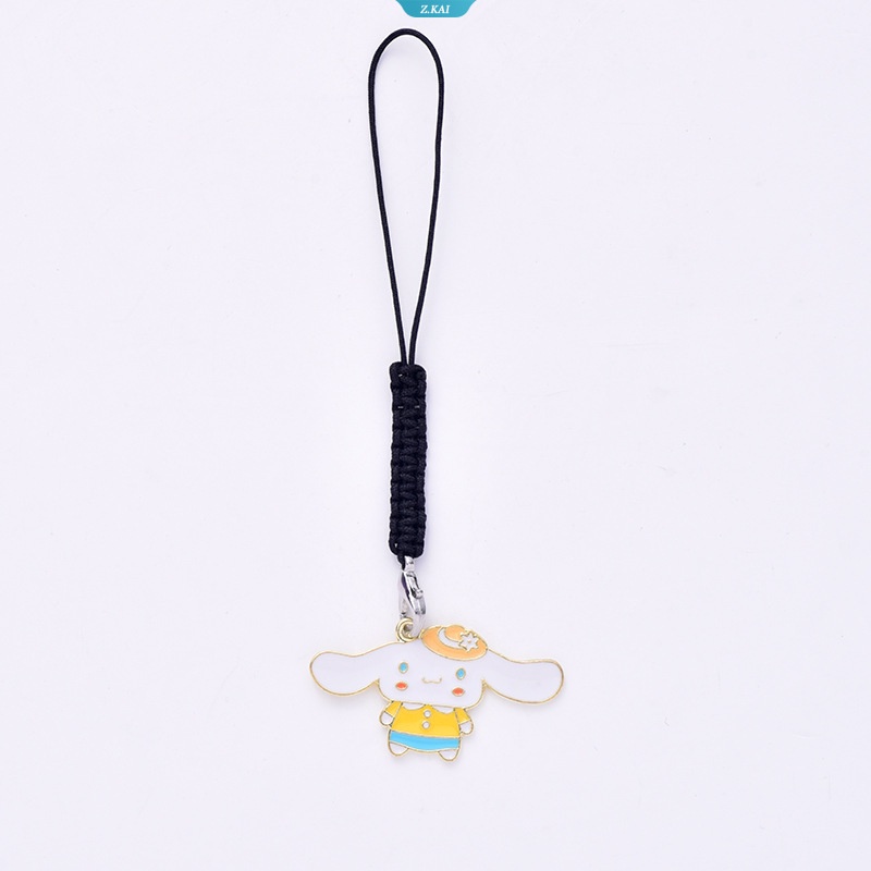 New Sanrios Kawaii Cinnamoroll Kartun Ponsel Lanyard Tas Liontin Kreatif Anime Gantungan Kunci Gadis Perhiasan Mainan Anak Hadiah [ZK]