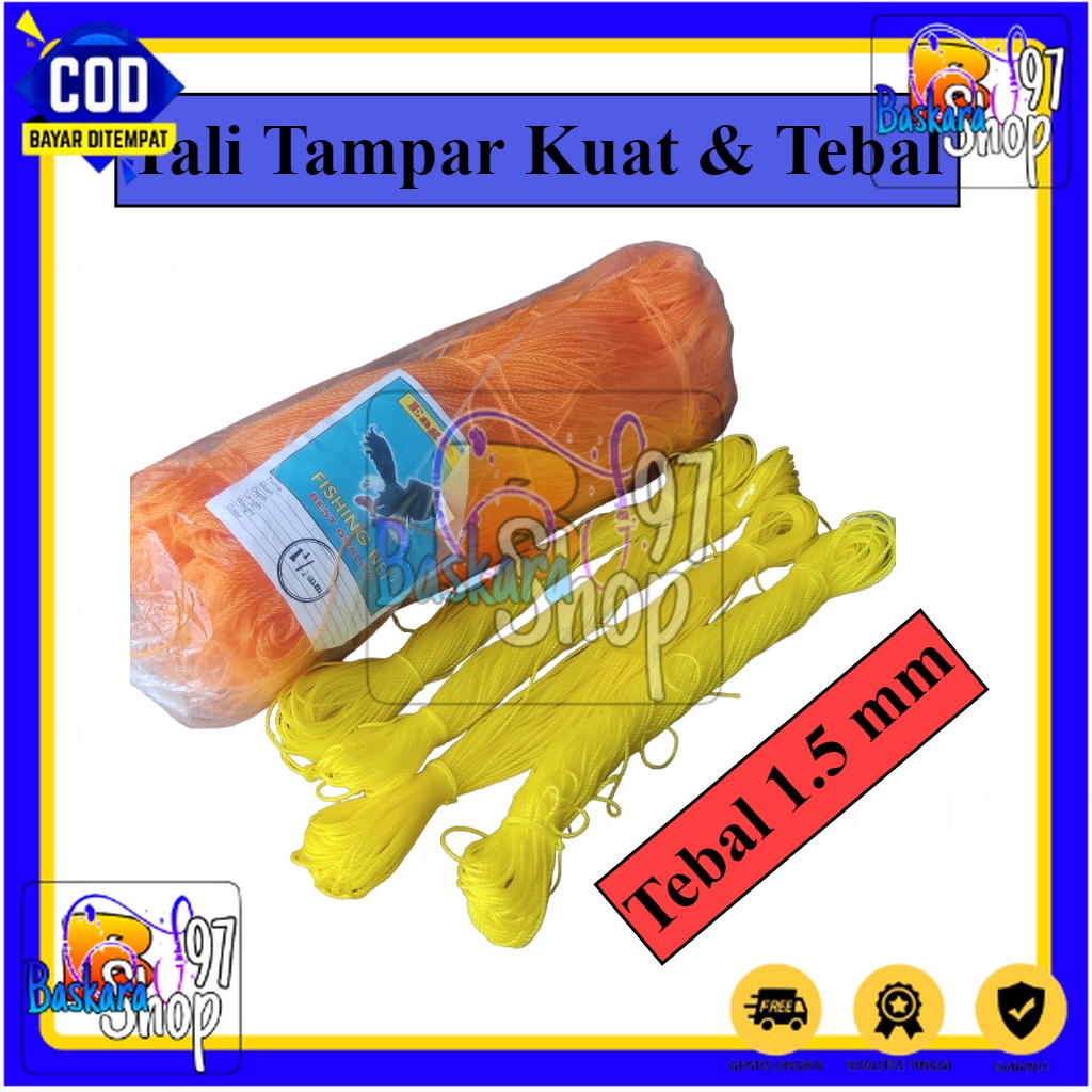 Tali Tambang Plastik 1.5 mm / Tampar Plastik / Benang Pondasi rumah