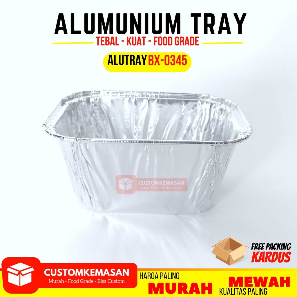 Alu Tray Bx-0345 / Alumunium Tray / Alumunium Cup / Muffin Alumunium / Tray Alumunium