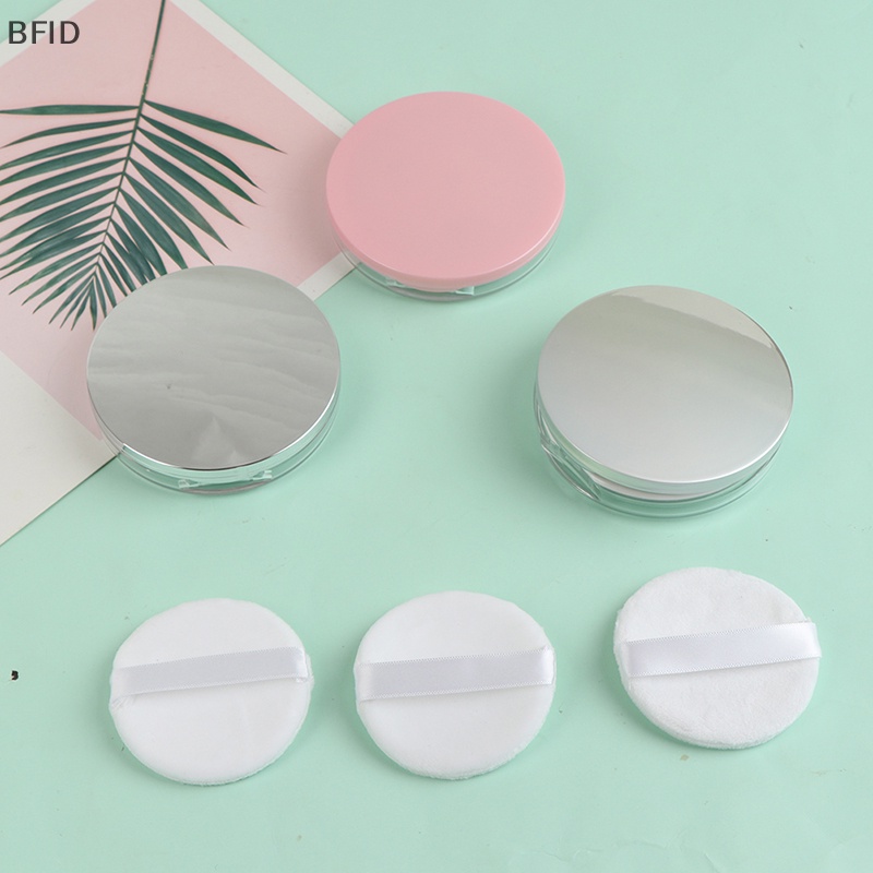 [BFID] 3g Ultra-Tipis Kosong Longgar Kotak Bedak Pot Makeup Jar Ayak Wadah Puff Cermin [ID]