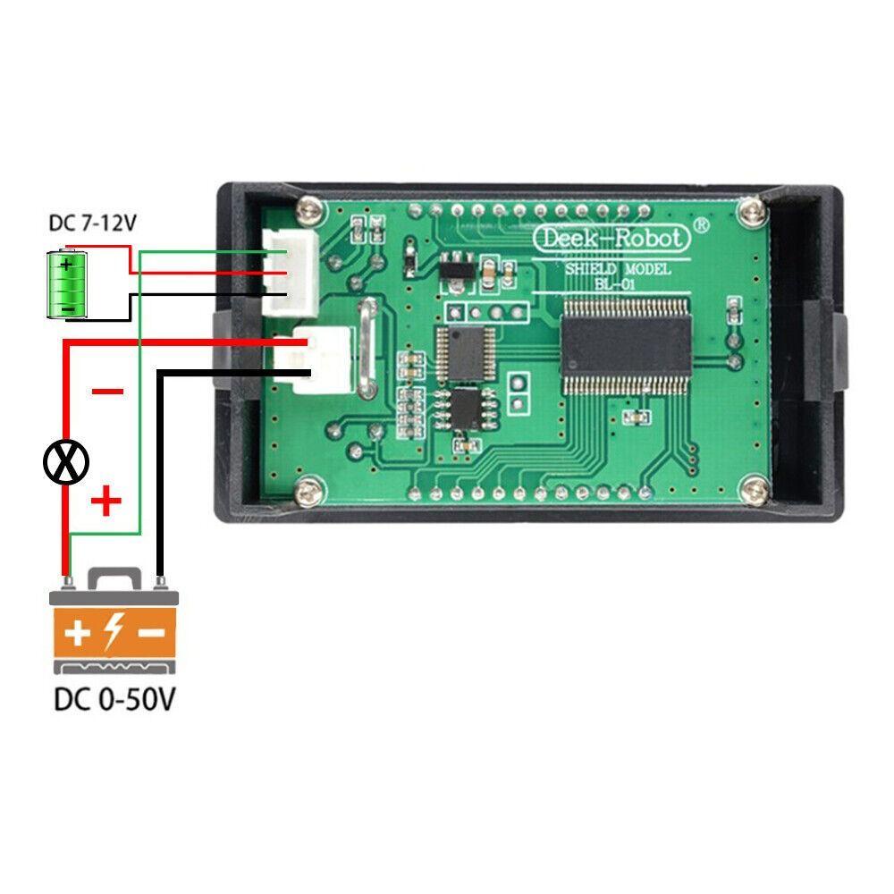 TOP Lcd Digital Voltmeter Ammeter Digital Display Monitor DC 0-100V 5A 10A 250W Volt Detector