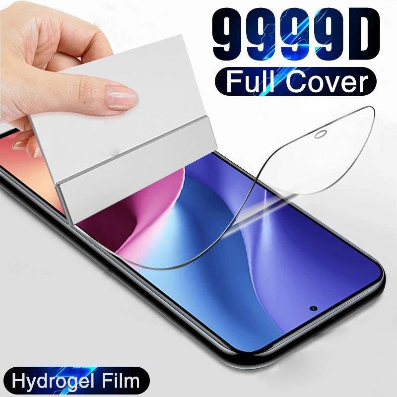 3pcs Film Pelindung Untuk Xiaomi Poco X5 X4 M4 M3 M2 F5 F2 Pro X4 X3 F4 F3 GT NFC Hydrogel Film Pelindung Layar Untuk Poco M5 M5S C55 C50 C40 C31 C3 Pocophone F1 Film