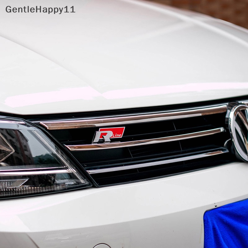 Gentlehappy Stiker Emblem Badge Bagasi Mobil Metal Rline R-LINE Untuk VW CC GTI Passat id