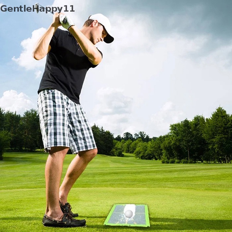 Gentlehappy Golf Swing Mat Hitg Pad Arah Mark Track Mat Matras Latihan Ayunan Golf id