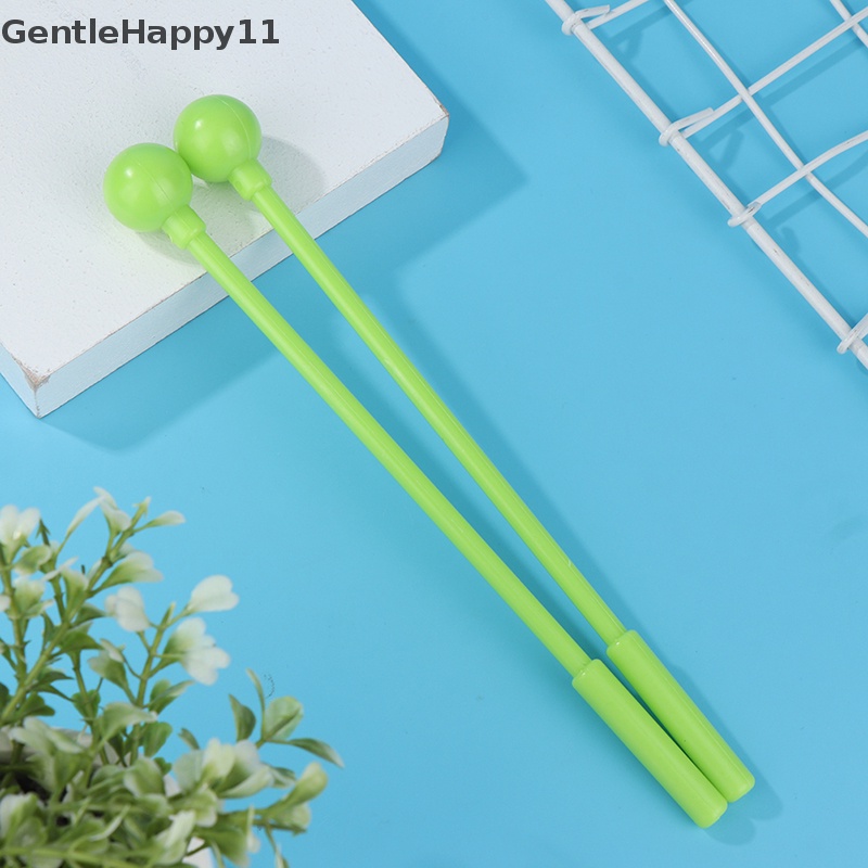 Gentlehappy 2Pcs Perkusi Drum Stik Palu Instrumen Plastik Mainan Anak Aksesoris id