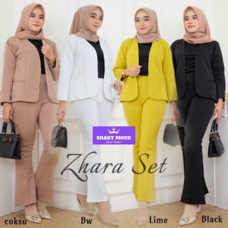 DIANNA Setelan Blazer Scuba Premium Oneset Blezer Wanita / Set Blazer Scuba / Set Blazer Kerja / Set