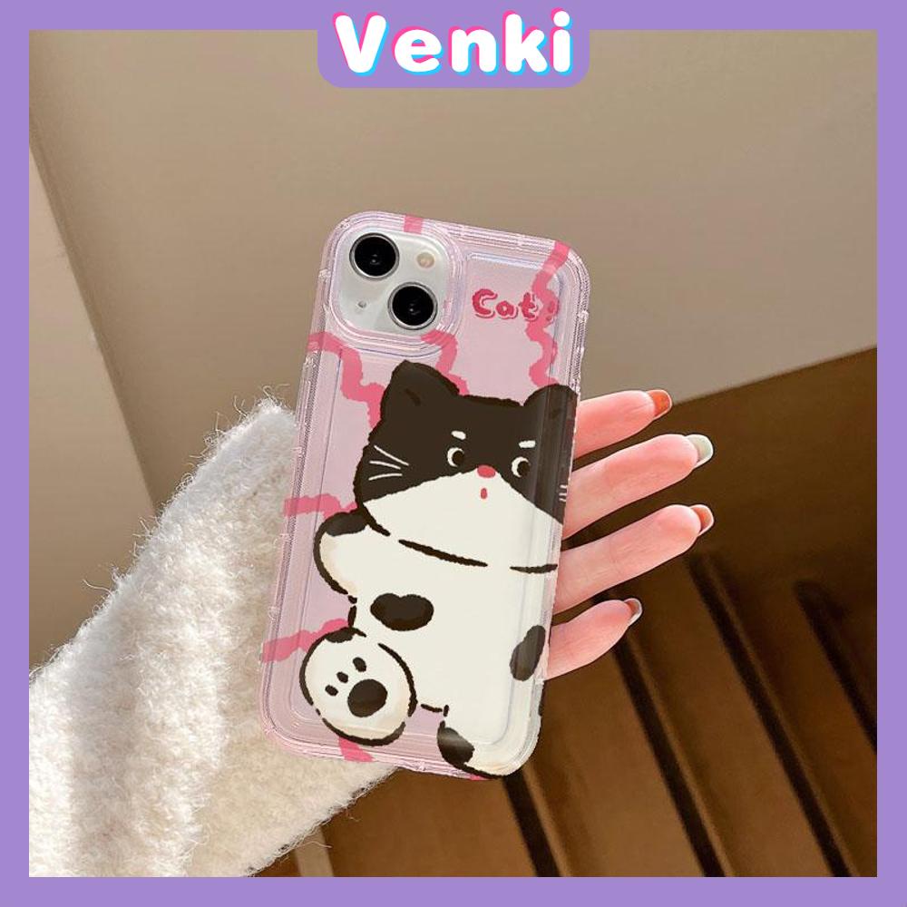 VENKI - For iPhone 11 Case Clear Phone Case TPU Soft Case Airbag Shockproof Protection Camera Cute Kitten Puppy Compatible with iPhone 14 13 Pro Max iPhone 12 Pro Max XR XS  8Plus