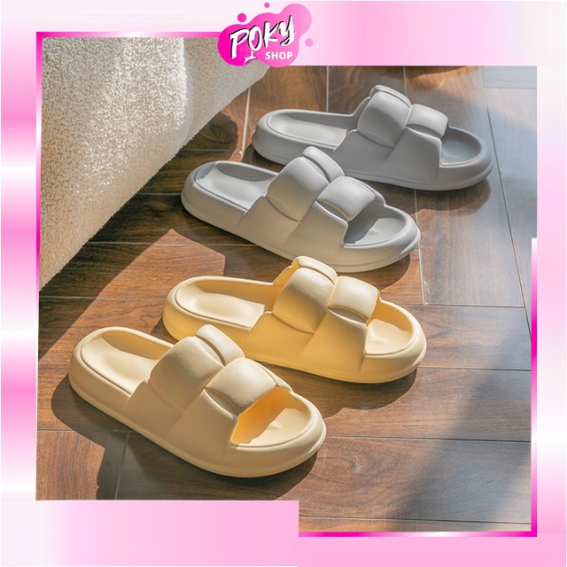 POKY - D6152 Sandal Fashion / Sandal Import / Sandal Wanita Slop / Sandal Slop Wanita / Sandal Flat / Sandal Korea Style