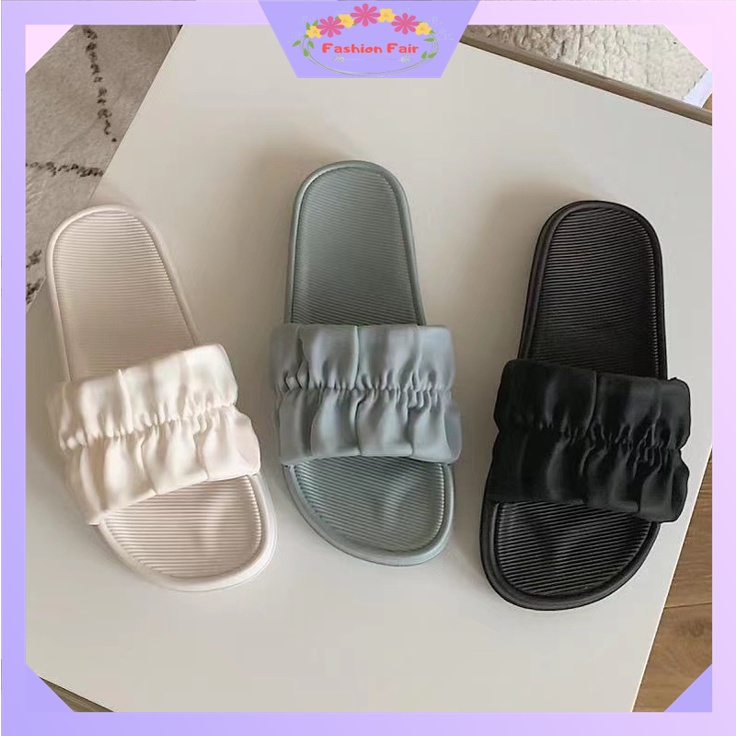 FASHION FAIR - D6143 Sandal Flat / Sandal Wanita Slop / Sandal Wanita / Sandal Rumah / Sandal Korea Style / Sandal Import